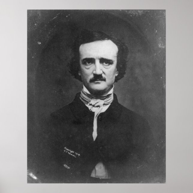 Daguerreotyp von Edgar Allan Poe von C.T. Tatman Poster (Vorne)