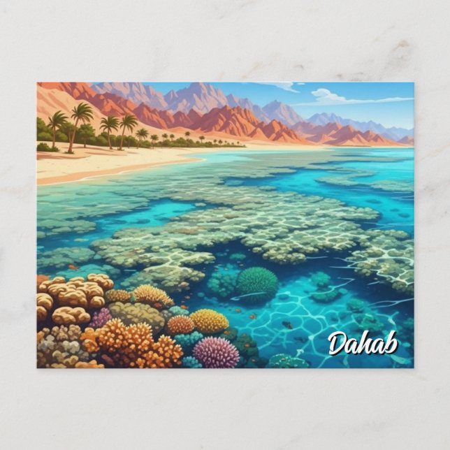Dahab Ägypten Reise Postkarte (Vorderseite)