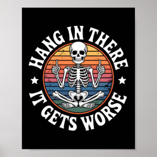Dahinter verschlimmert sich der Skeletton-Spaß 5 Poster