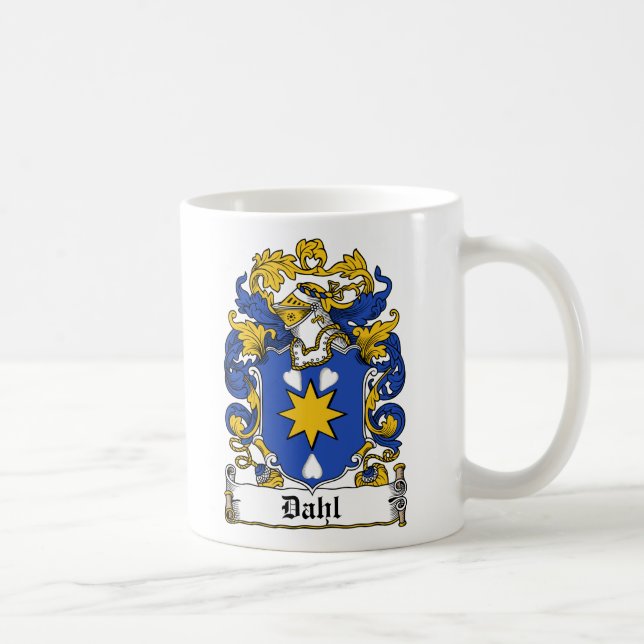 Dahl Familienwappen Kaffeetasse (Rechts)