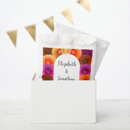 Dahlia Autumn Floral Wedding Geschenktütchen