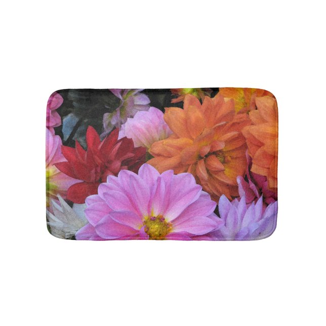 Dahlia Blume Bath Mats Badematte (Vorderseite)
