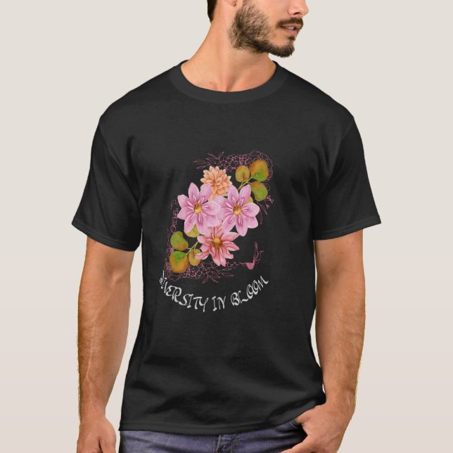 Dahlia Blume, Blume Liebhaber, Botanisch, Gärtner T-Shirt (Vorderseite)