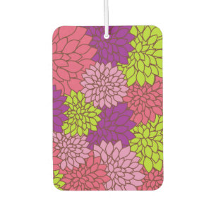 Dahlia-Blume, farbenfrohe Blume, Blumenmuster Autolufterfrischer