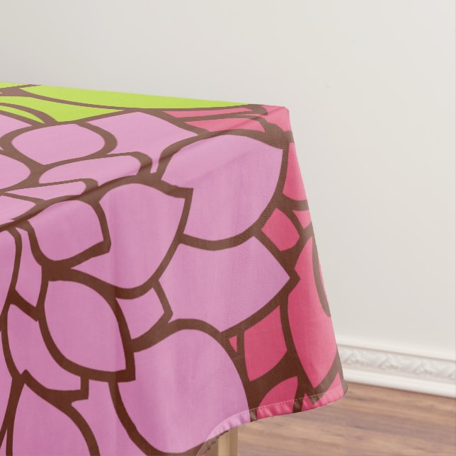 Dahlia-Blume, farbenfrohe Blume, Blumenmuster Tischdecke (Beispiel)