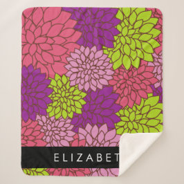 Dahlia Blume, farbenfrohe Blume, Ihr Name Sherpadecke