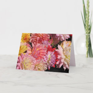 Dahlia Blume Geburtstagkarte Karte