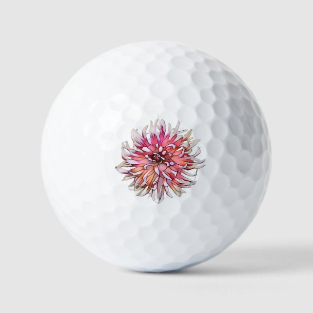 Dahlia-Blume Golfball (Vorderseite)