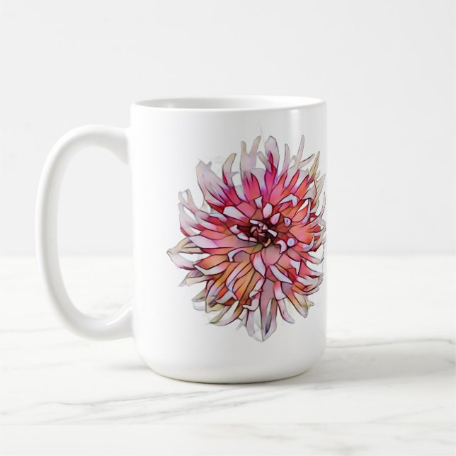 Dahlia-Blume Kaffeetasse (Links)