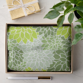 Dahlia-Blume, Muster von Blume, grüner Dahlia Seidenpapier