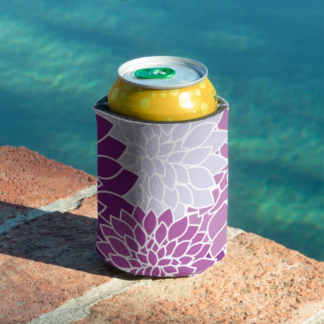 Dahlia-Blume, Muster von Blume, Lila Dahlia Dosenkühler (In Situ Pool)