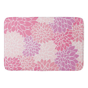 Dahlia-Blume, Muster von Blume, rosa Dahlia Badematte