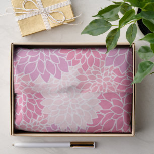 Dahlia-Blume, Muster von Blume, rosa Dahlia Seidenpapier