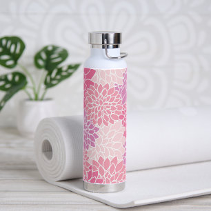 Dahlia-Blume, Muster von Blume, rosa Dahlia Trinkflasche