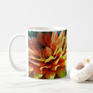 Dahlia Blume Personalisiert Kaffeetasse