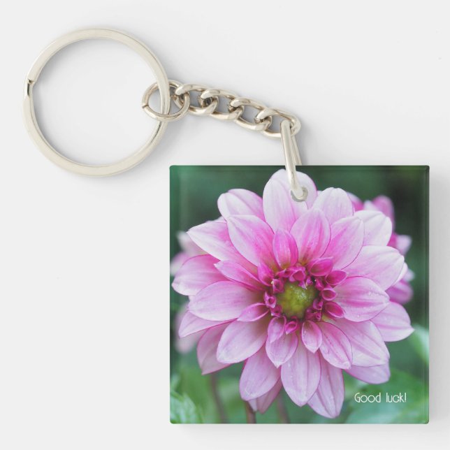 Dahlia Blume Schlüsselanhänger (Vorderseite)