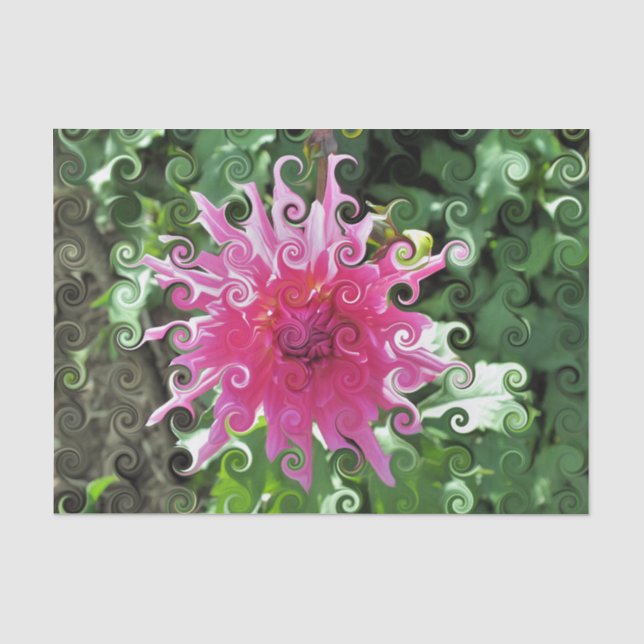 DAHLIA-BLUME SEIDENPAPIER (Vorderseite)
