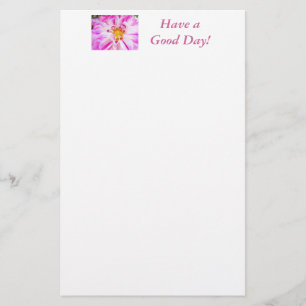Dahlia Blume Stationery Pink Dahlias Florals Briefpapier