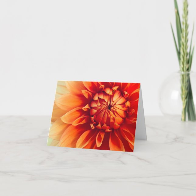 Dahlia-Blume (versteckt) Karte (Vorderseite)
