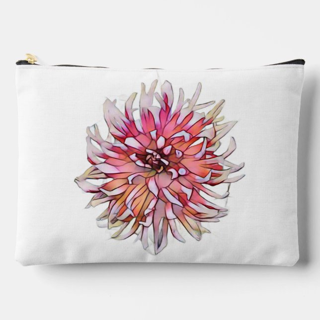 DAHLIA BLUME ZUBEHÖRTASCHE (Vorderseite)