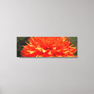 Dahlia-Blumen Orange Kunst Leinwanddrucke Floral Leinwanddruck