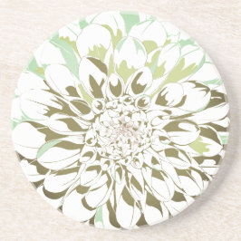 Dahlia-Blumen-Steinuntersetzer - rund Getränkeuntersetzer