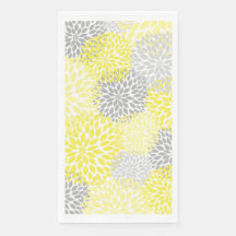 Dahlia Bouquet - gelb grau