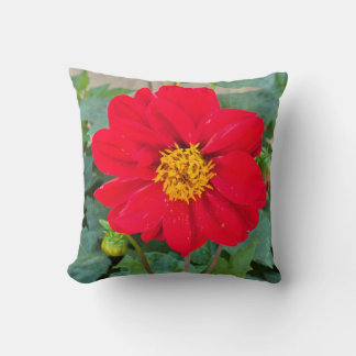 Dahlia Bright Red Kissen