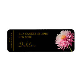 Dahlia Candle Label