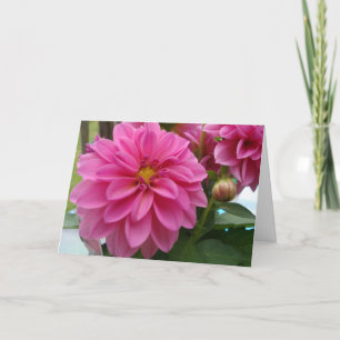 Dahlia Card Basic Hello Karte