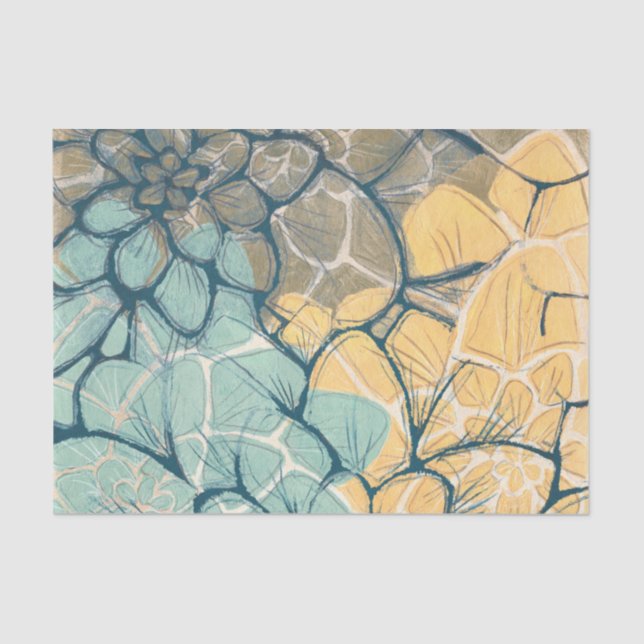 Dahlia Dance I Seidenpapier (Vorderseite)