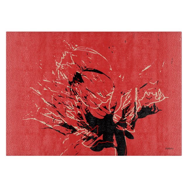 Dahlia duo schneidebrett (Vorderseite)