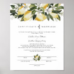 Dahlia - Eheurkunde für Zitrusfrüchte Poster<br><div class="desc">Dieses Heiratszertifikat enthält Zitrusfrüchte aus Aquarellfarbe und einen skurrilen Script-Schriftart. Editieren Sie einfach alle Texte und ändern Sie die Schriftart,  um Ihre Zeremonie und den Stil des Paares zu erfüllen. Für die beste Qualität sollten Sie sicherstellen,  dass Sie mattes Papier verwenden,  sodass die Unterschrift nicht verschmutzt.</div>