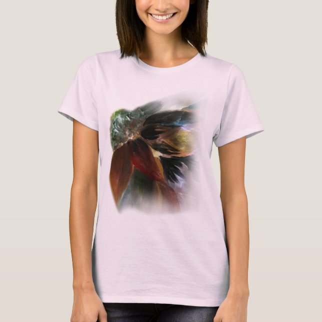 Dahlia Floral Painting T-Shirt (Vorderseite)