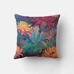 Dahlia Floral Tapestry Kissen