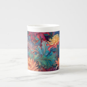 Dahlia Floral Tapestry Prozellantasse