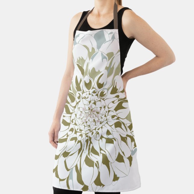 Dahlia flower apron schürze (InSitu)