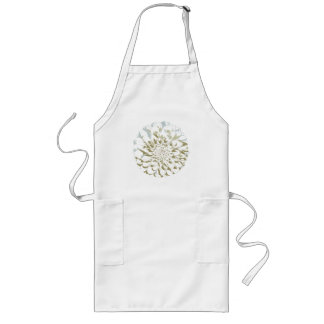 Dahlia flower long apron lange schürze