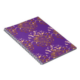 Dahlia flower notebook notizblock