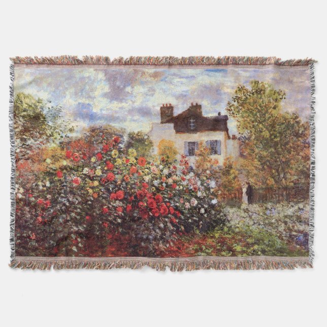 Dahlia Garden - Argentinien Claude Monet Kunstvoll Decke (Vorderseite)