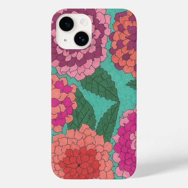Dahlia Garden Case-Mate iPhone Hülle (Rückseite)