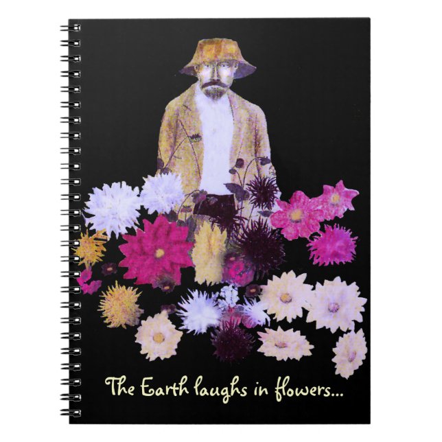Dahlia Gardener Notebook Notizblock (Vorderseite)
