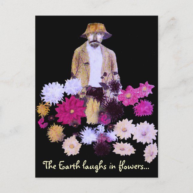 Dahlia Gardener Postcard Postkarte (Vorderseite)