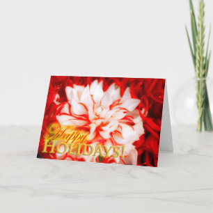 Dahlia Holiday Card Feiertagskarte