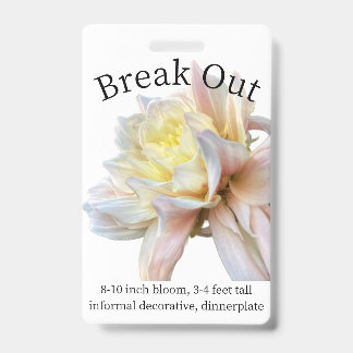 Dahlia-ID-Abzeichen ausbrechen Ausweis