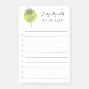 Dahlia ist ein elegantes botanisches Gebäude Post-it Klebezettel