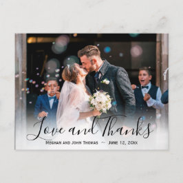 Dahlia Lila Lavender Floral Wedding Vielen Dank Postkarte