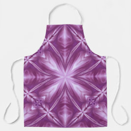 Dahlia Lila Milchweiße Wolken Abstraktes Muster Schürze