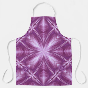Dahlia Lila Milchweiße Wolken Abstraktes Muster Schürze