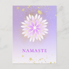 *~* Dahlia Mandala Pink Pastel Lavender AP2  Postkarte